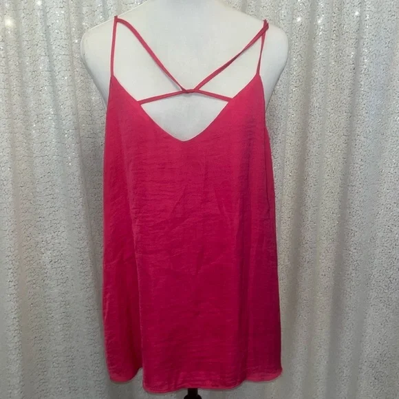 Hot Pink Strappy Tank - Picture 1 of 5